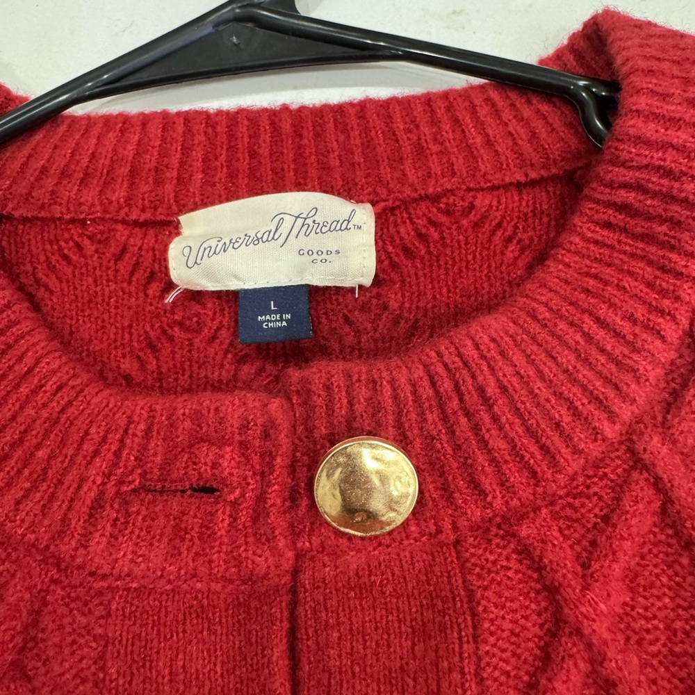 Universal Thread Red Button-Up Cardigan - image 3